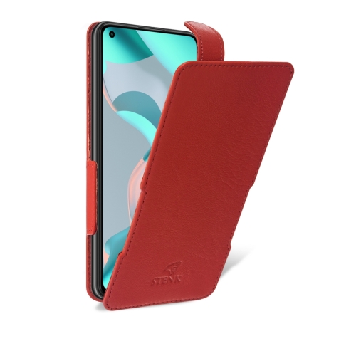 чехол-флип на Xiaomi 11 Lite 5G NE Красный Stenk Prime фото 2