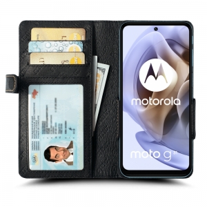 Чехол книжка Stenk Wallet для Motorola Moto G31 Черный