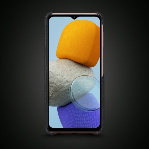 Шкіряна накладка Stenk WoodBacker для Samsung Galaxy M23 Чорна