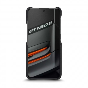 Шкіряна накладка Stenk Reptile Cover для Realme GT Neo3 Чорна