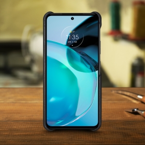 Шкіряна накладка Stenk Cover для Motorola Moto G72 Чорна