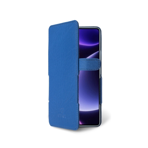 чехол-книжка на Xiaomi Redmi Note 12 Turbo Ярко-синий  Prime фото 2