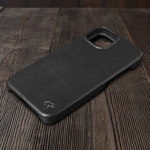 Шкіряна накладка Stenk Cover для Apple iPhone 15 Pro Чорна