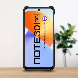 Шкіряна накладка Stenk WoodBacker для Infinix Note 30 5G Чорний