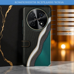 Чехол книжка Stenk Premium для HuaWei Nova 12i Чёрный