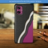 Шкіряна накладка Stenk Cover для Motorola Moto G55 Чорний