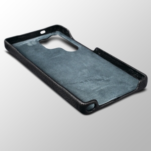 Кожаная накладка Stenk Cover для Samsung Galaxy S25 Ultra Черный