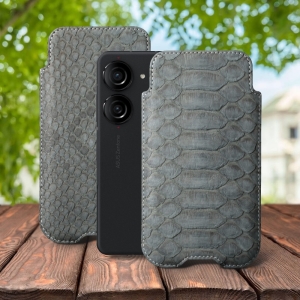 Футляр Stenk Sportage Python для ASUS ZenFone 10 5G Серый