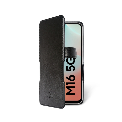чехол-книжка на Samsung Galaxy M16 Черный  Prime фото 2