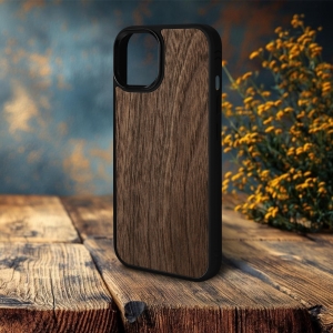 Накладка SkinBacker Wood для Apple iPhone 15 Plus Американский орех