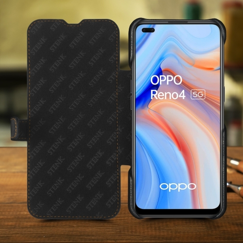 чохол-книжка на OPPO Reno4 5G Чорний Stenk Premium фото 2