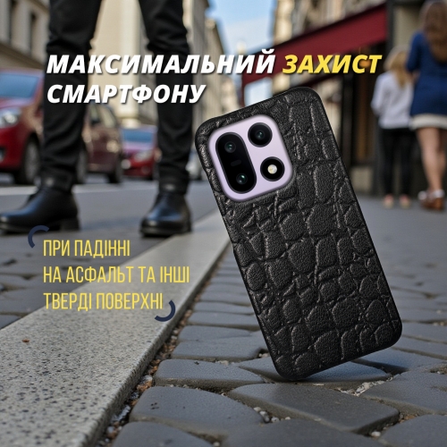 бампер на OnePlus 15 Черный Stenk Reptile фото 4