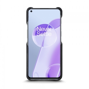 Кожаная накладка Stenk Cover для OnePlus 9RT Чёрная