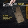 Кожаная накладка Stenk WoodBacker для Samsung Galaxy A13 Чёрная
