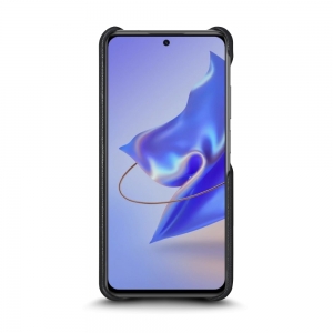 Шкіряна накладка Stenk Reptile Cover для ZTE Blade V40 Pro Чорна