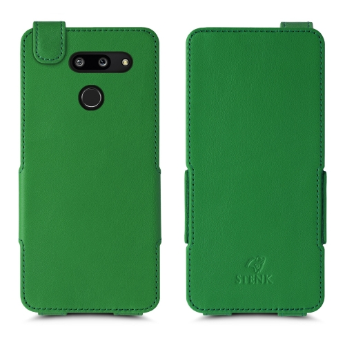 чехол-флип на LG G8 ThinQ Зелёный Stenk Prime фото 1