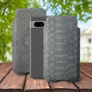 Футляр Stenk Sportage Python для Google Pixel 7a Серый