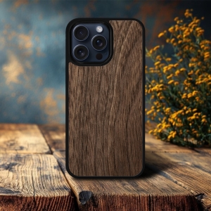 Накладка SkinBacker Wood для Apple iPhone 15 Pro Американський горіх