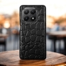 Кожаная накладка Stenk Reptile Cover для Xiaomi 15T Чёрная Кожаная накладка Stenk Reptile Cover для Xiaomi 15T Чёрная