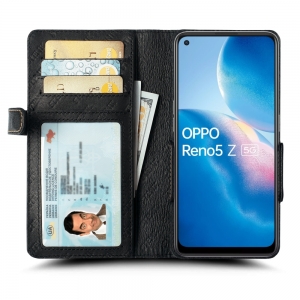 Чехол книжка Stenk Wallet для OPPO Reno 5 Z 5G Черный