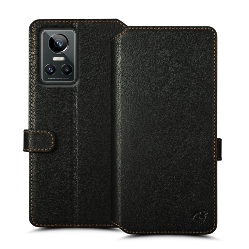 чехол-кошелек на Realme GT Neo3 Черный Stenk Premium Wallet фото 1