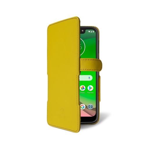 чехол-книжка на Motorola Moto G7 Play Желтый Stenk Prime фото 2