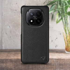 Шкіряна накладка Stenk Cover для Xiaomi Redmi Note 14 Pro Plus 5G Чорний