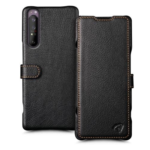 чехол-книжка на Sony Xperia 1 II Черный Stenk Premium фото 1