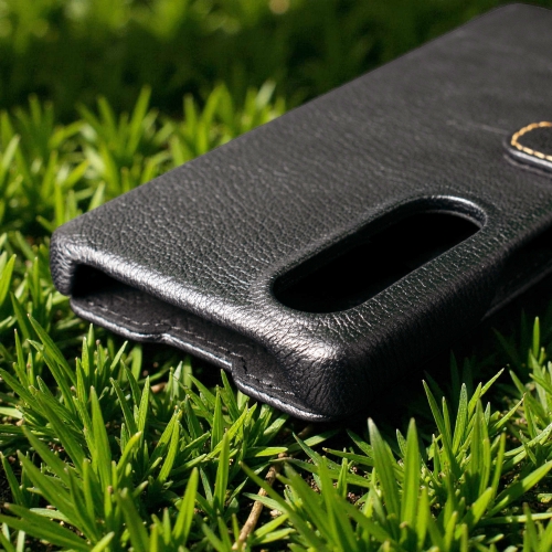 чехол-книжка на Sony Xperia 1 II Черный Stenk Premium фото 4