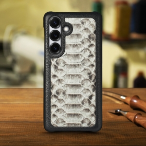 Накладка Stenk ExBacker Python Scales для Samsung Galaxy S25 Plus Натуральный