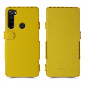 Чехол книжка Stenk Prime для Xiaomi Redmi Note 8 (2021) Желтый