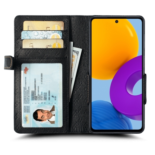 чехол-книжка на Samsung Galaxy M52 5G Черный Stenk Wallet фото 2