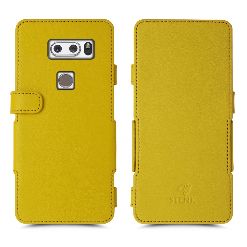 

Чехол книжка Stenk Prime для LG V30/ LG V30 Plus Желтый