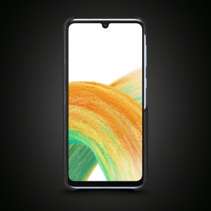 Шкіряна накладка Stenk WoodBacker для Samsung Galaxy A33 5G Чорна