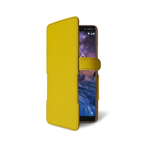 чехол-книжка на Nokia 7 Plus Желтый Stenk Prime фото 2