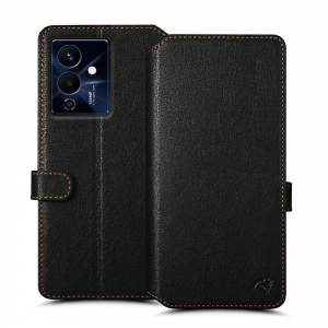 Чехол книжка Stenk Premium Wallet для Infinix Note 12 Pro 5G Чёрный