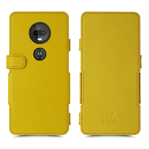 чехол-книжка на Motorola Moto G7 Plus Желтый Stenk Prime фото 1
