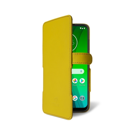 чехол-книжка на Motorola Moto G7 Plus Желтый Stenk Prime фото 2