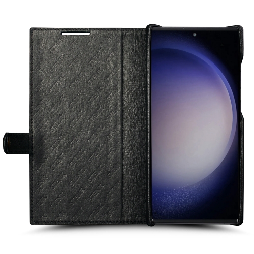 чехол-книжка на Samsung Galaxy S23 Ultra Черный Stenk Premium Wallet фото 2