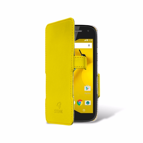чохол-книжка на Motorola Moto E (2nd Gen) Жовтий Stenk Сняты с производства фото 2