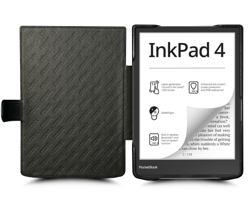 чехол-книжка на PocketBook Inkpad 4 Черный Stenk Premium фото 2