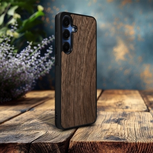 Накладка SkinBacker Wood для Samsung Galaxy S24 Американский орех