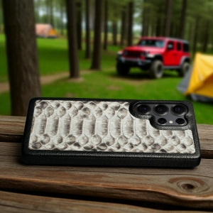 Накладка Stenk ExBacker Python Scales для Samsung Galaxy S25 Ultra Натуральний