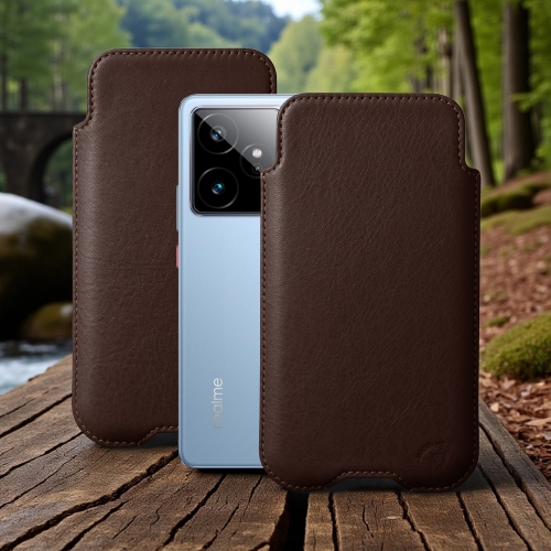 чохол-футляр на Realme GT 7 Коричневий Stenk Sportage фото 1