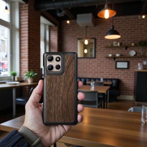 бампер на Motorola Moto G Power (2026) Черный Stenk Cover WoodBacker фото 3