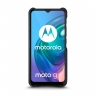 Кожаная накладка Stenk Reptile Cover для Motorola Moto G10 Чёрная