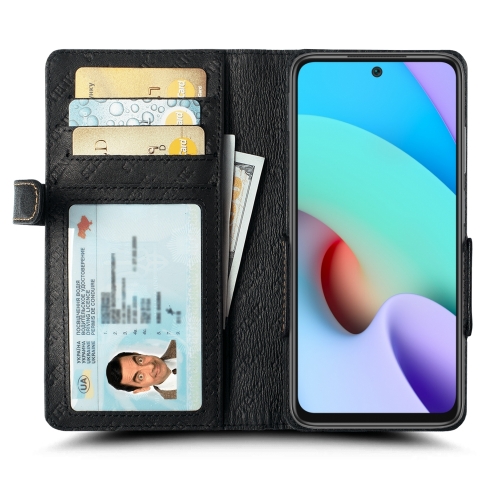 чехол-книжка на Xiaomi Redmi 10 Черный Stenk Wallet фото 2