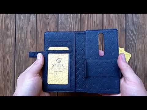 Чехол книжка Stenk Wallet для Nokia 6.1 Чёрный Видео