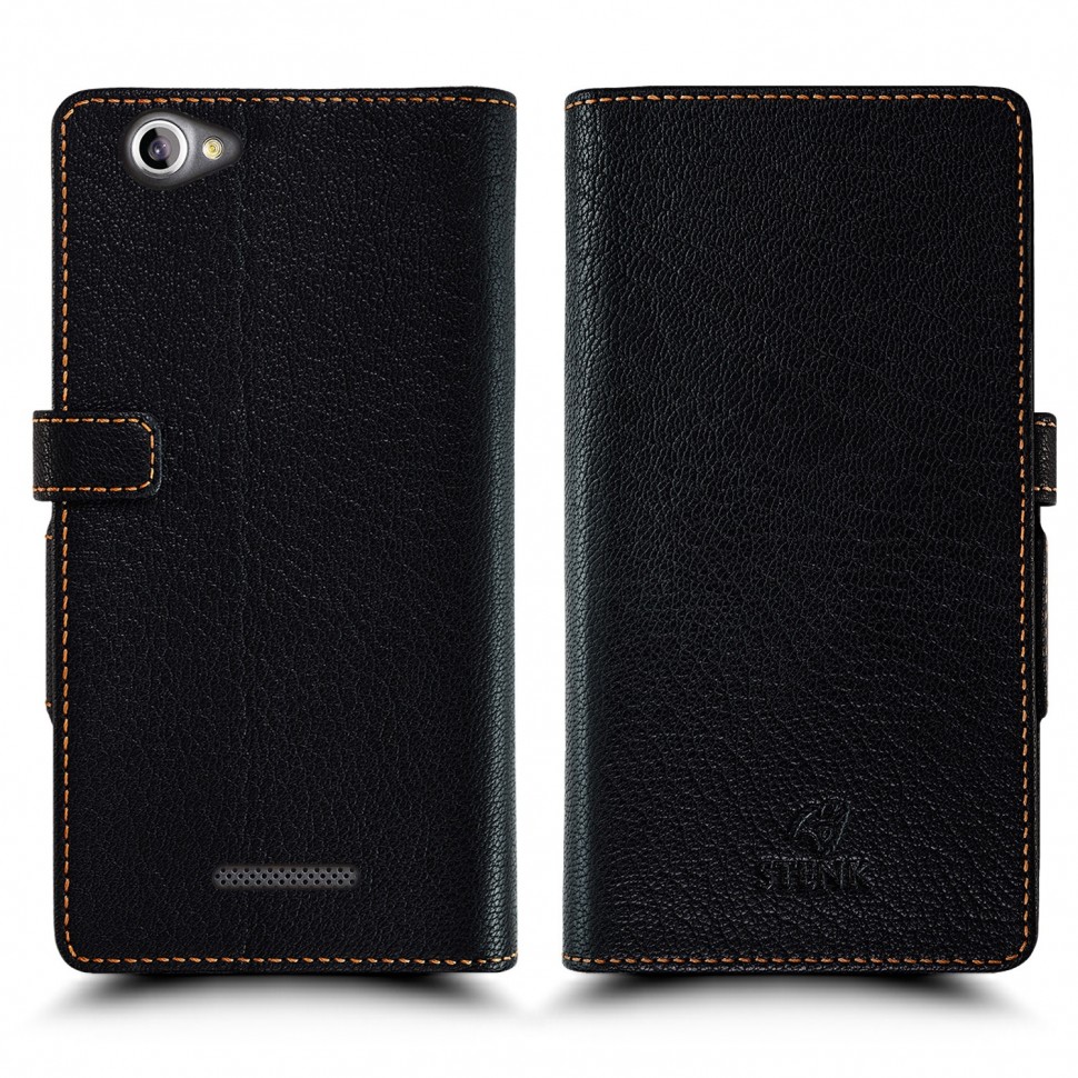 

Чехол книжка Stenk Wallet для Philips S326 Чёрный, Черный