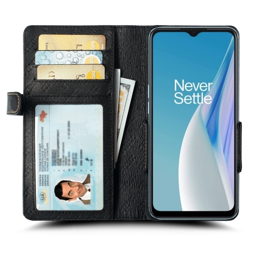 чехол-книжка на OnePlus Nord N20 SE Черный Stenk Wallet фото 2